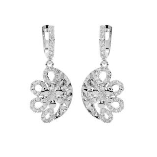 Sheesh Round Diamond Earrings